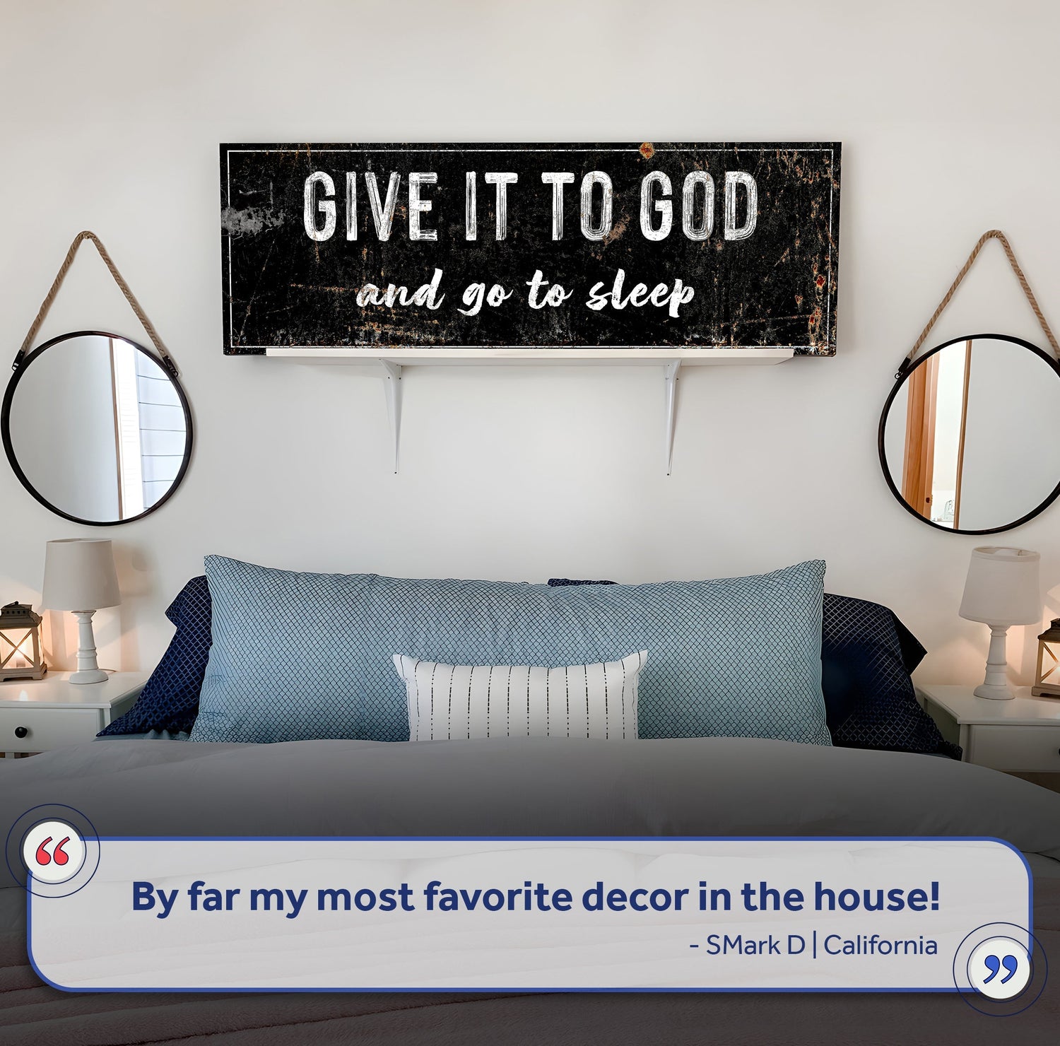 Give It to God and Go to Sleep β Christian Wall Art for Peaceful Nights