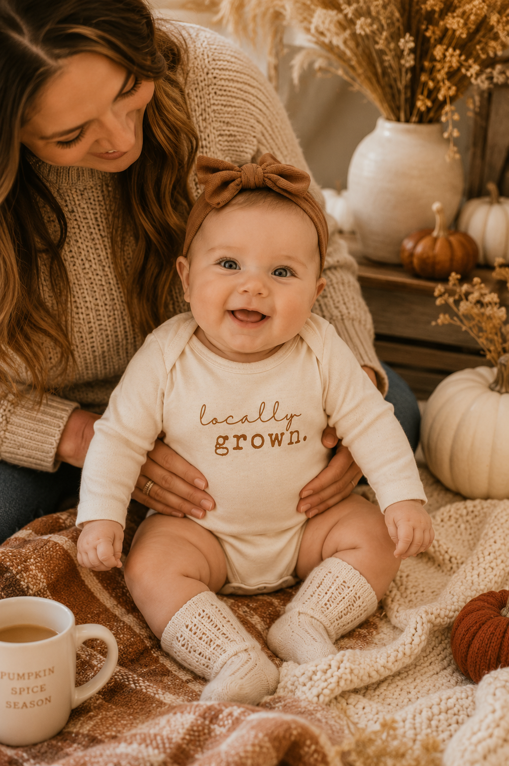 Locally Grown Organic Bodysuit Long Sleeve by Tenth & Pine, product image 3
