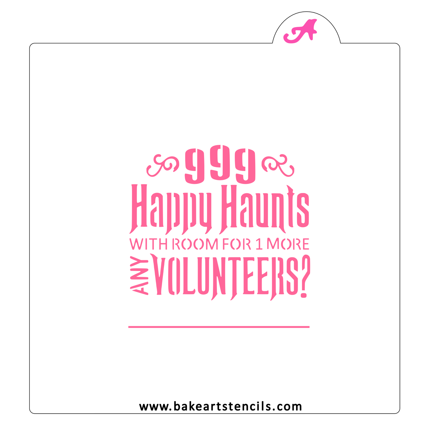 999 Happy Haunts Cookie Stencil