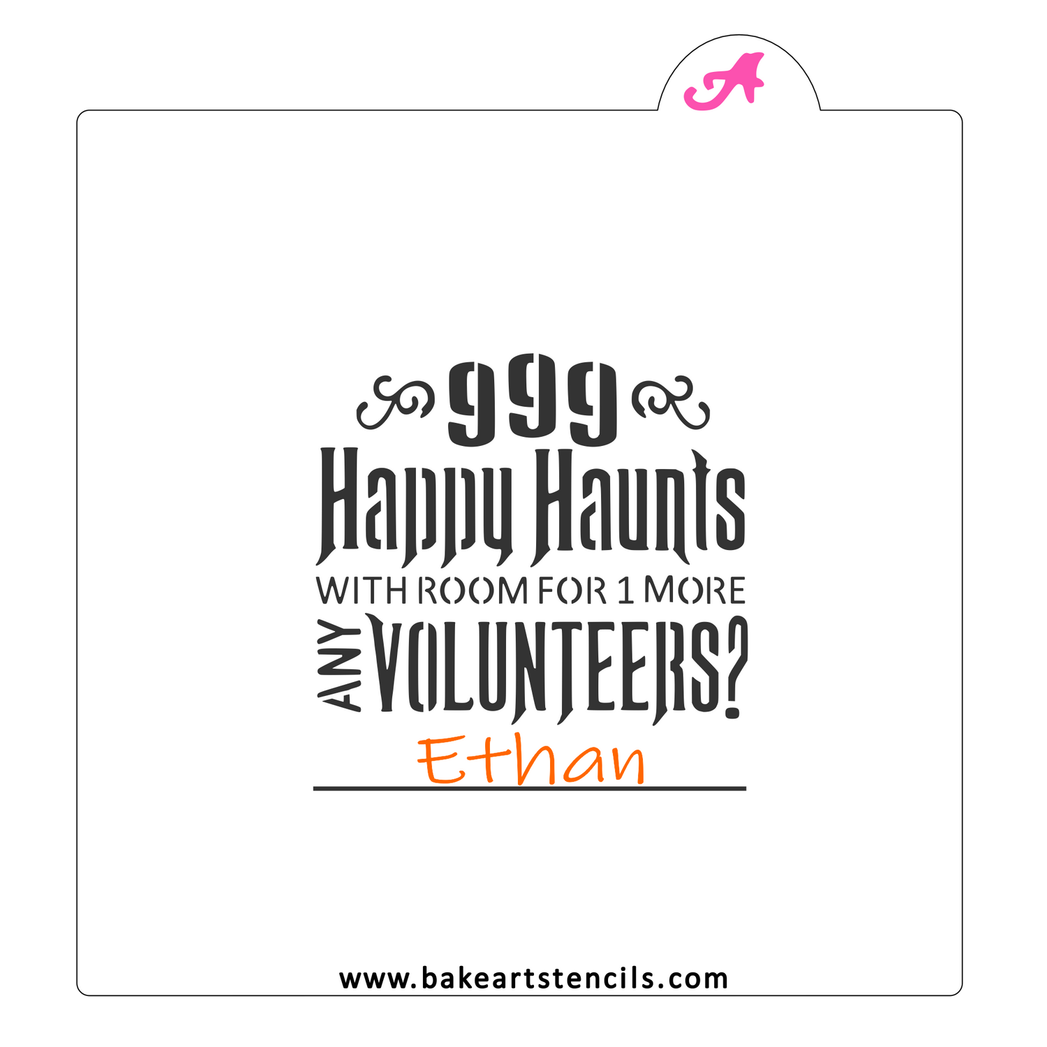 999 Happy Haunts Cookie Stencil