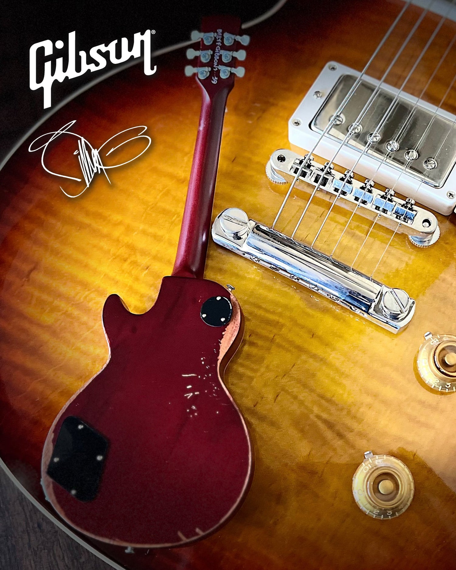 Billy F Gibbons AUTOGRAPHED Aged