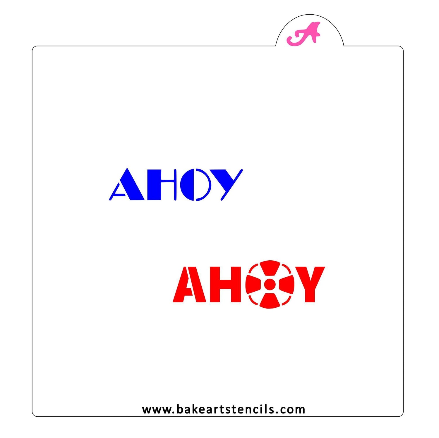 Ahoy Cookie Stencil