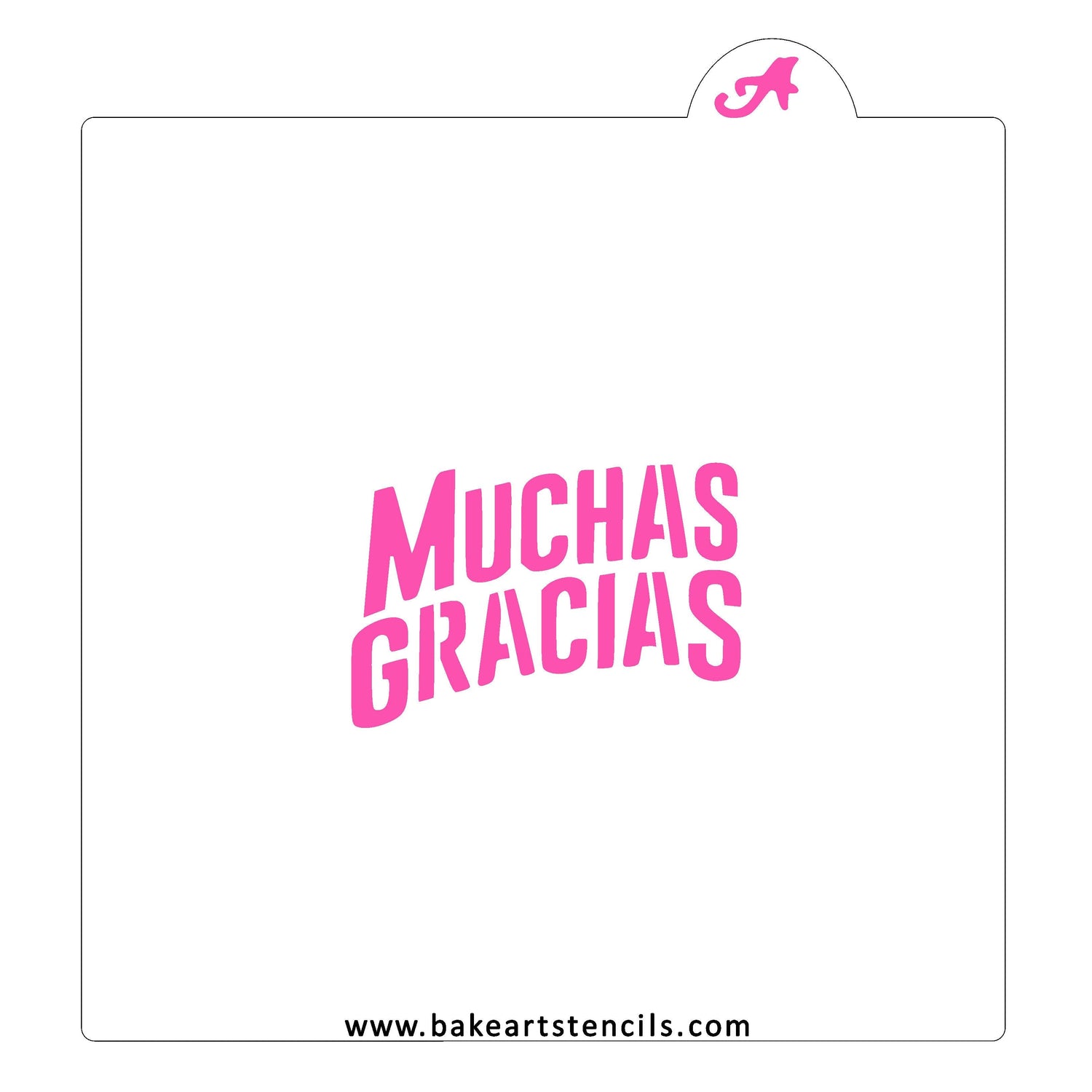 Arched Gracias Stencil