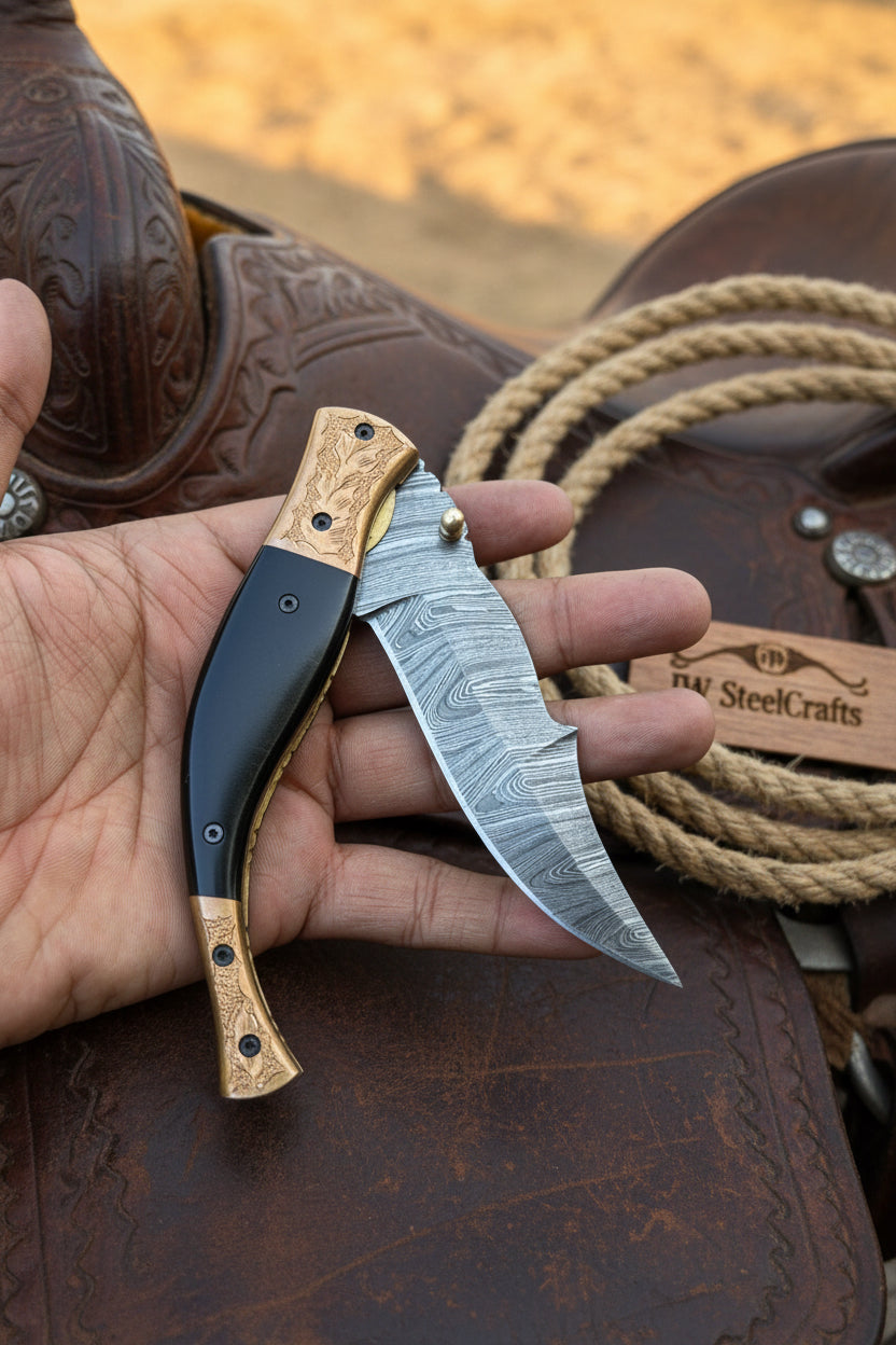 Hidewood Skinner Folder Knife 8