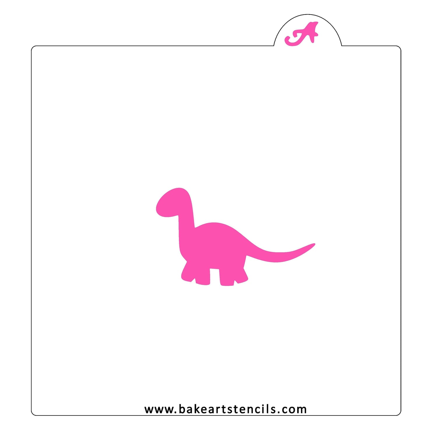 Baby Brontosaurus Stencil