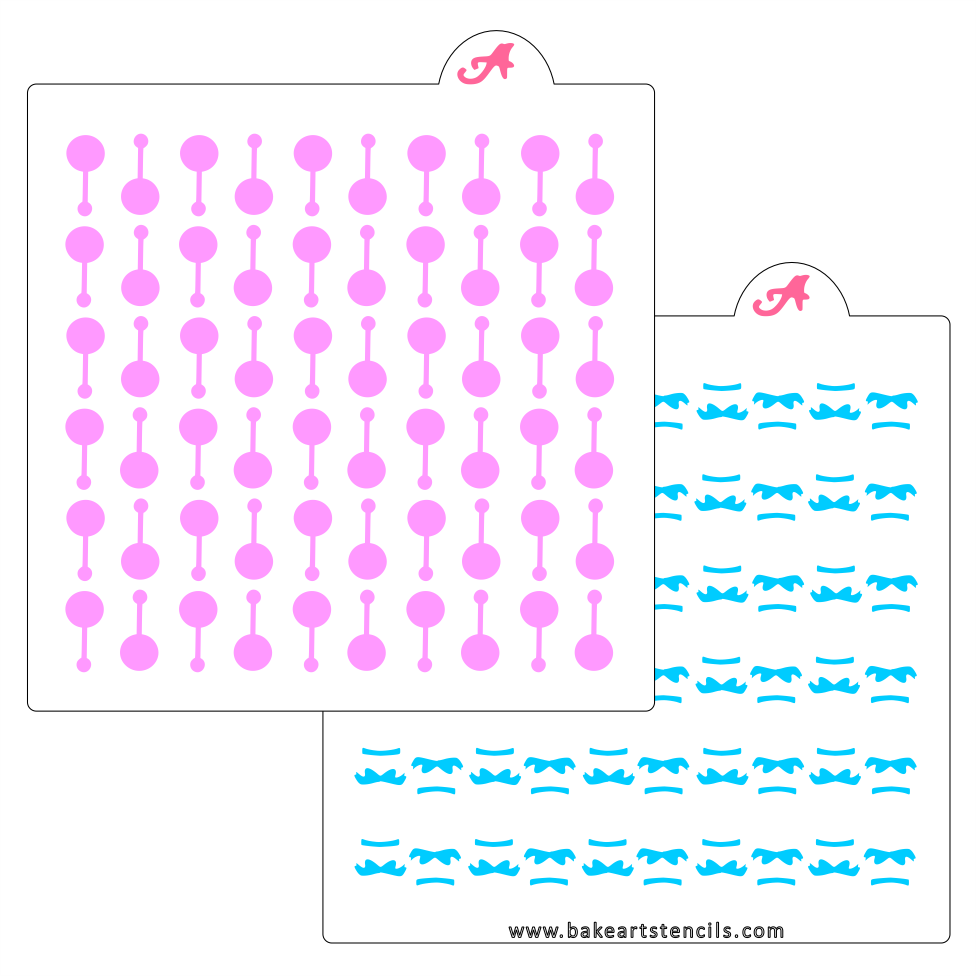 Baby Rattles Stencil Set