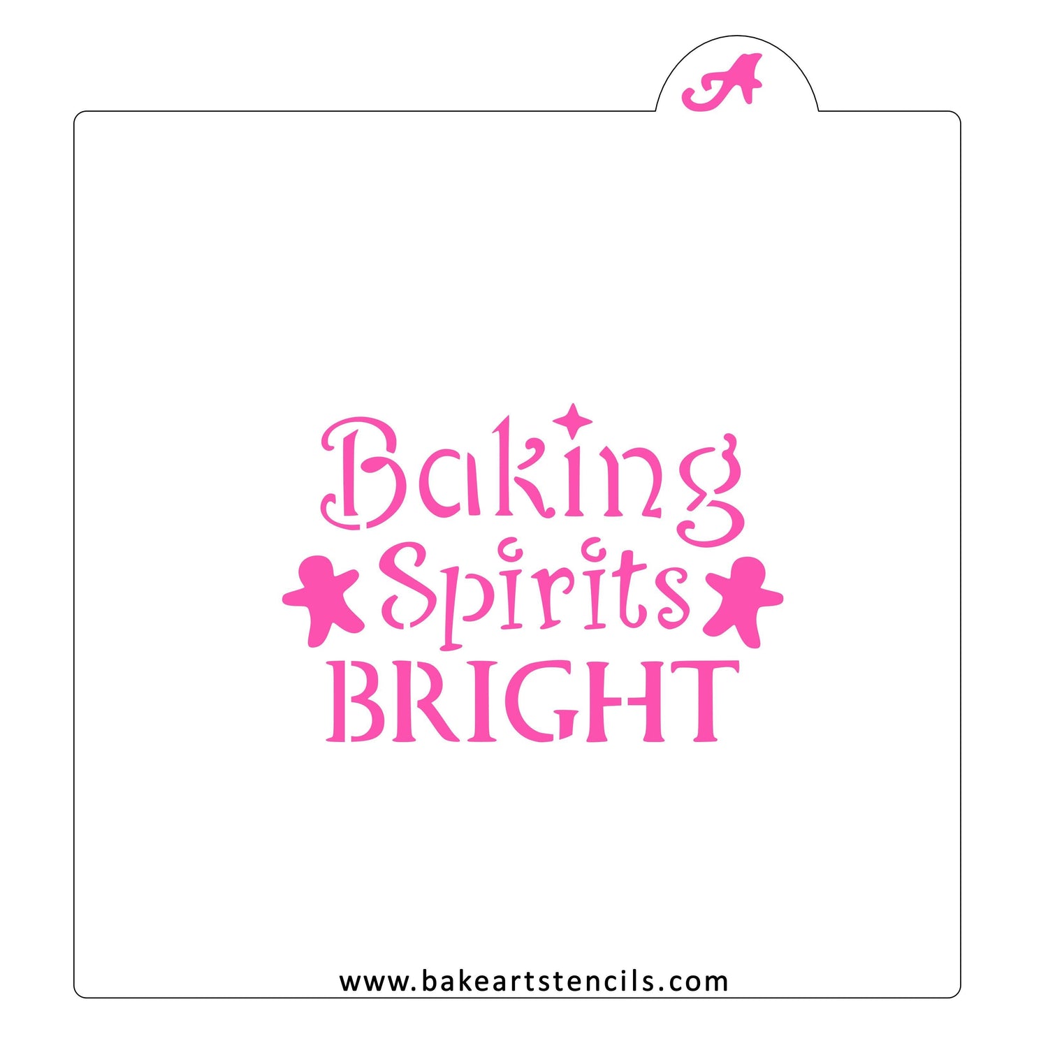 Baking Spirits Bright Stencil