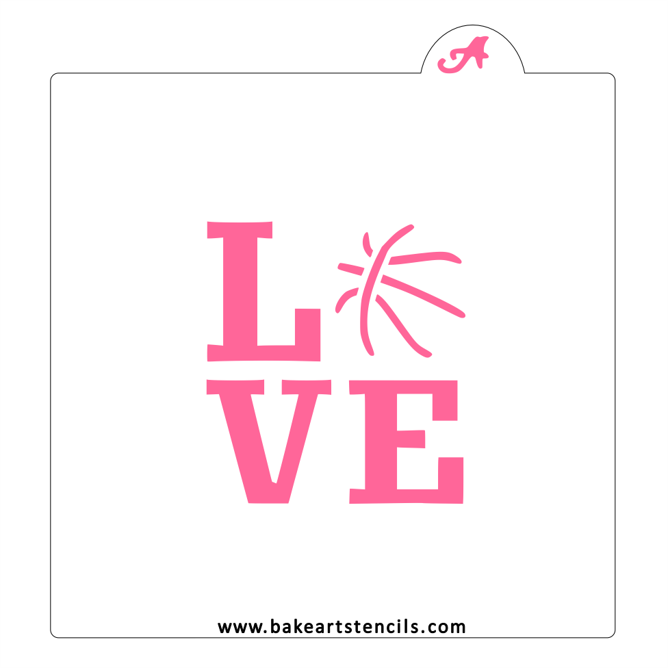 Basketball Love Stencil