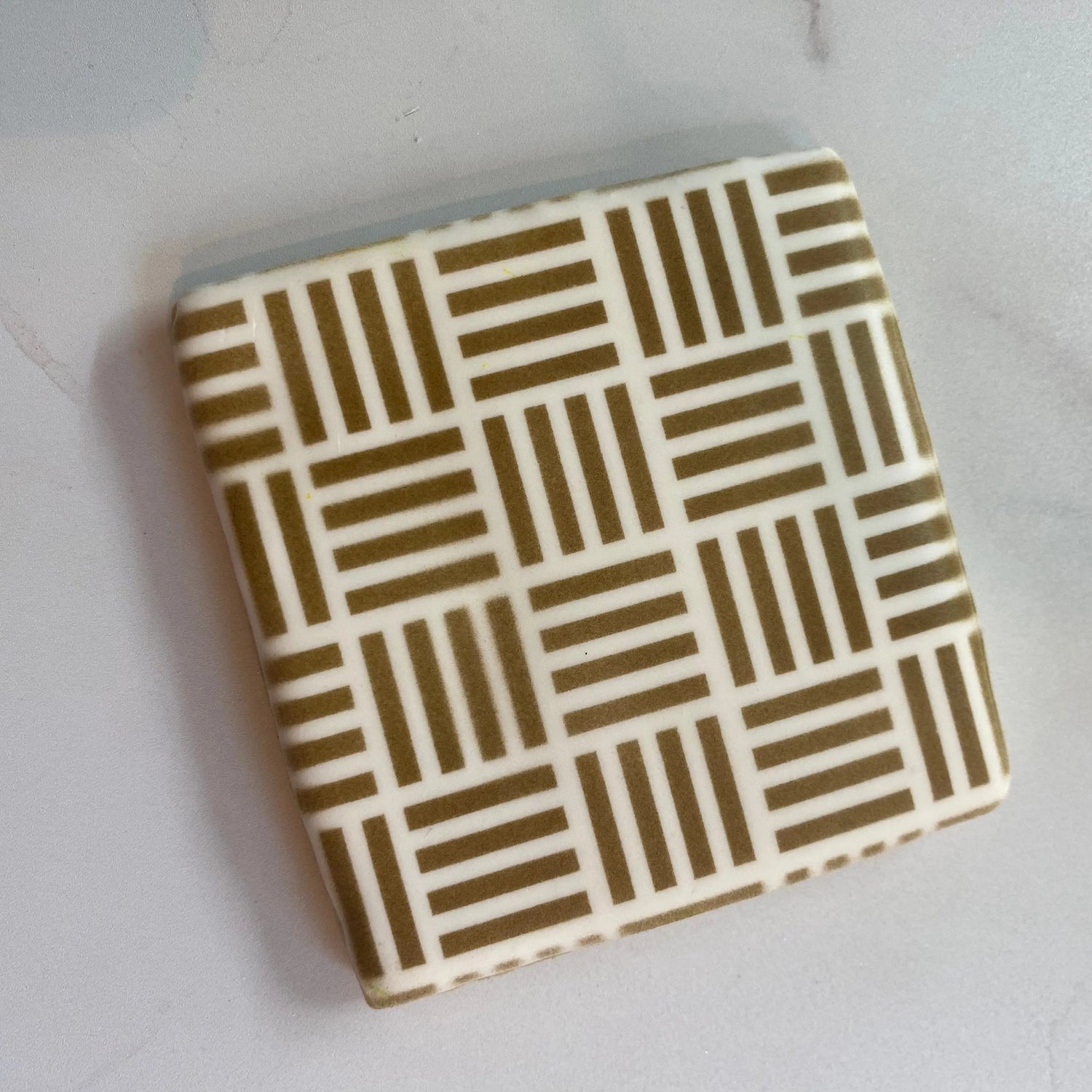 Basketweave Cookie Stencil