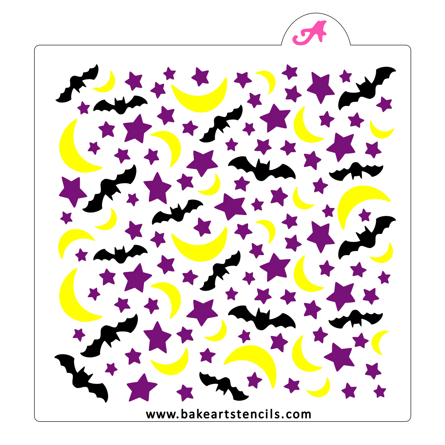 Batty Night Cookie Stencil