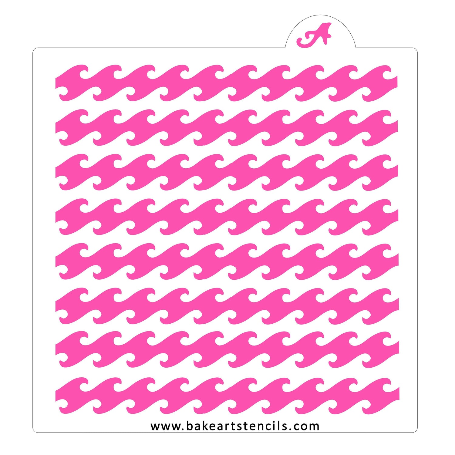 Beach Waves Stencil