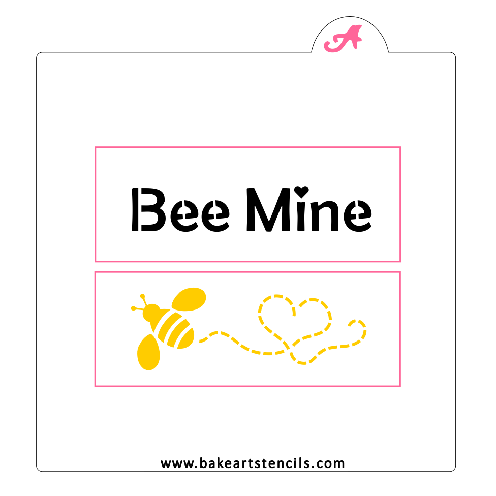 Bee Mine Stack Stick Cookie Stencil