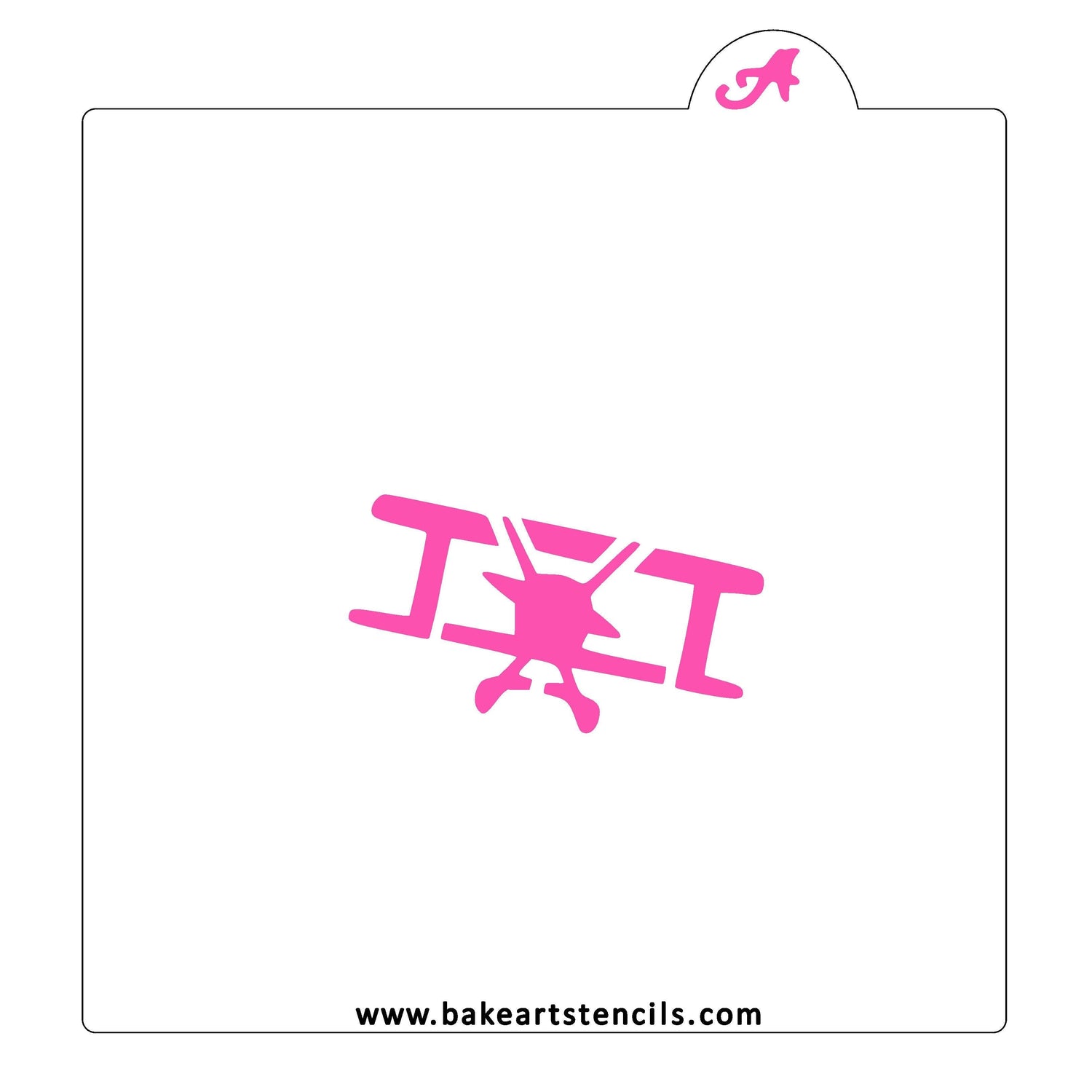 Biplane Stencil
