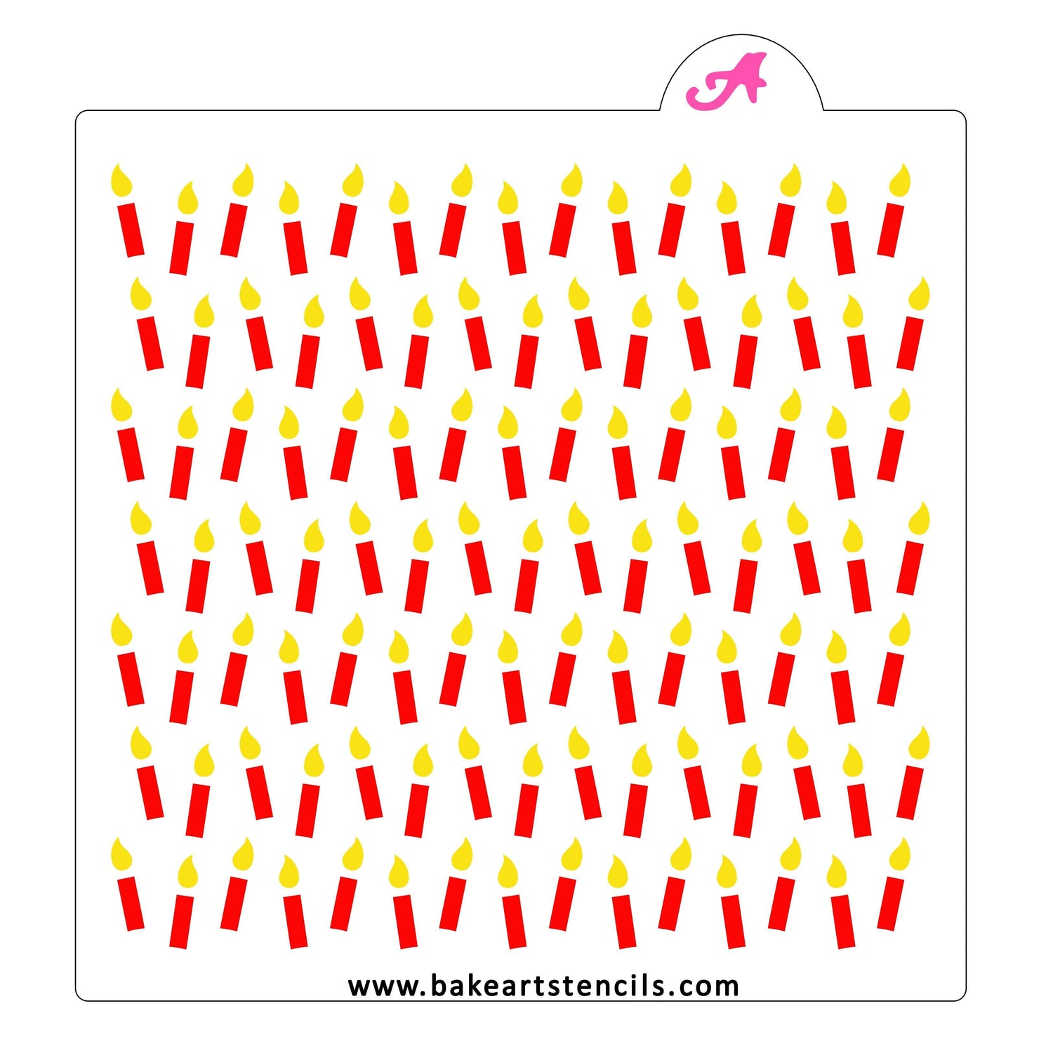 Birthday Candles Stencil Set