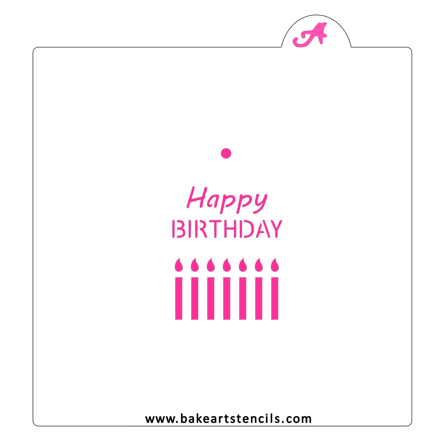 Birthday Gift Tag Stencil