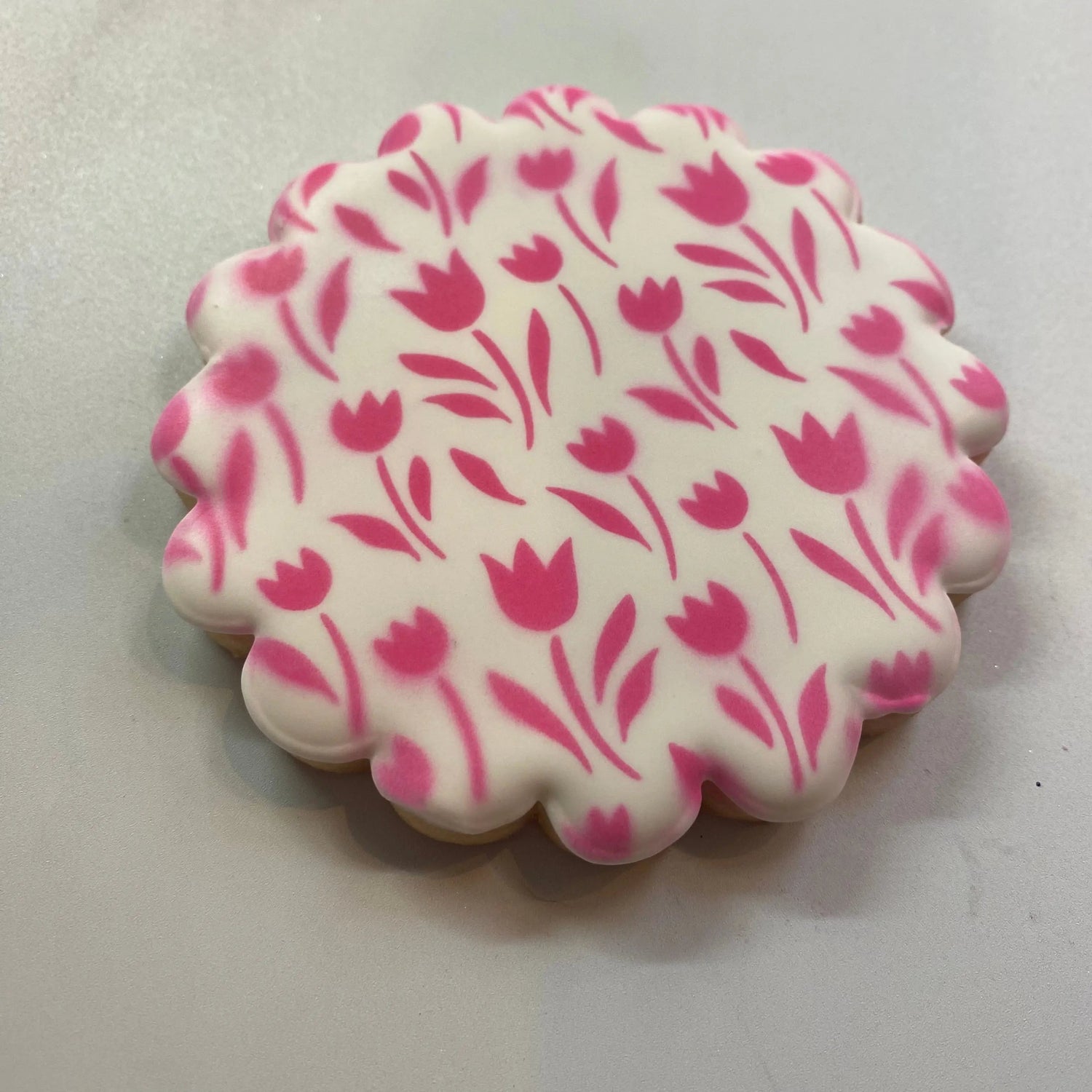Blooming Tulips Cookie Stencil