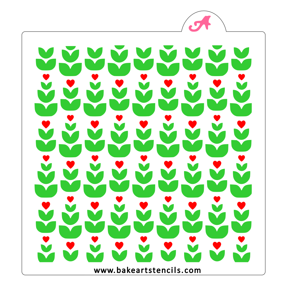 Blooming Hearts Stencil Set
