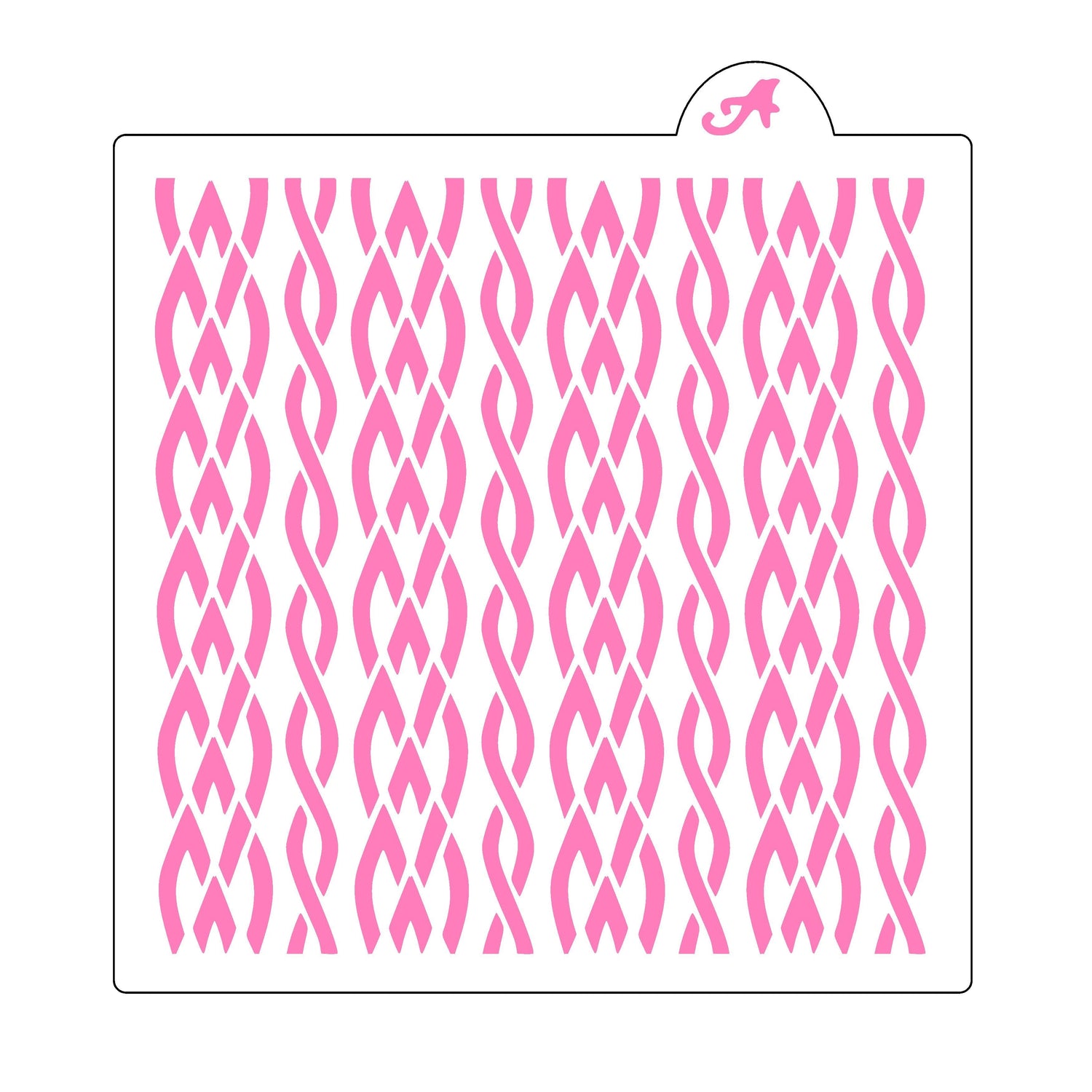 Braided Sweater Stencil