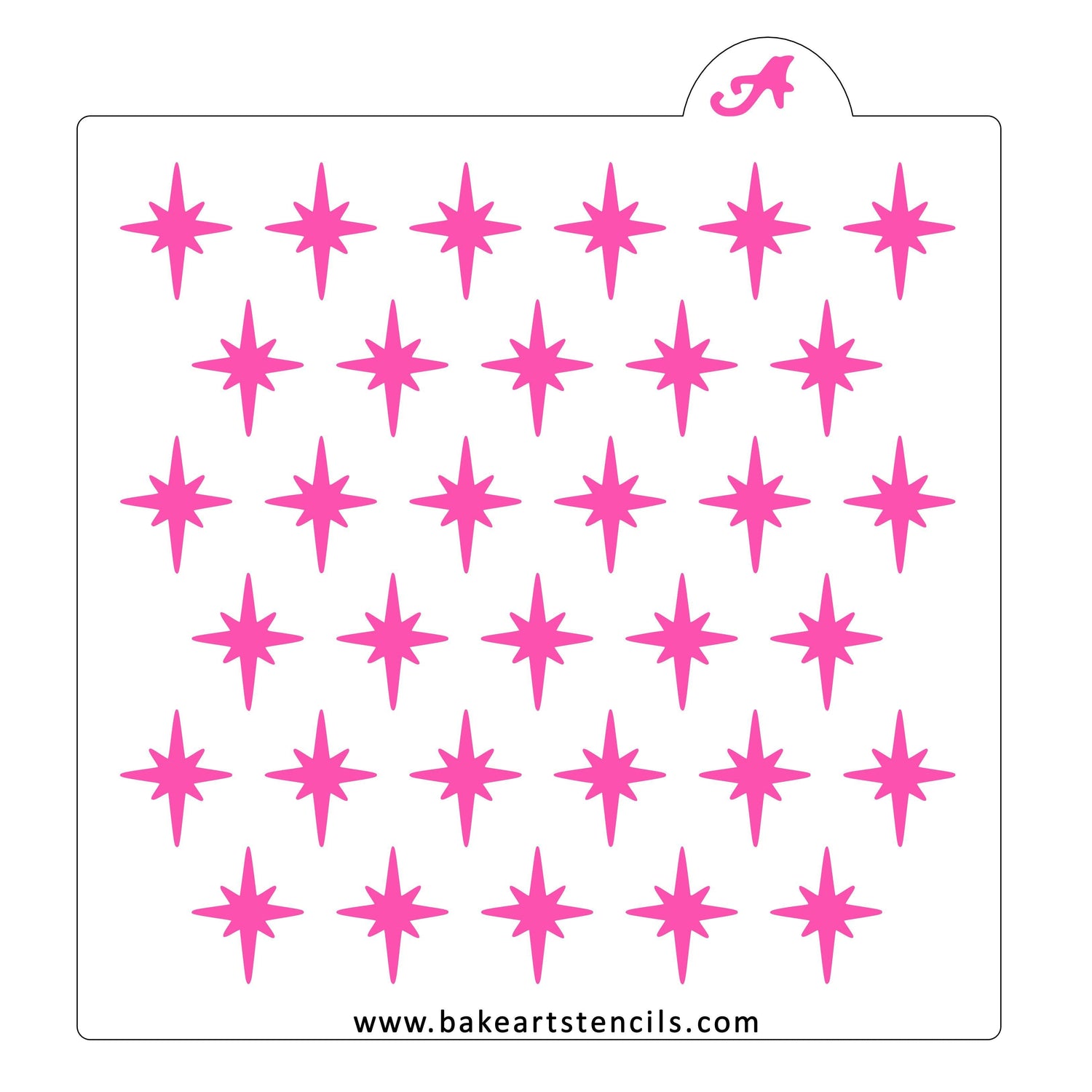 Bright Stars Cookie Stencil
