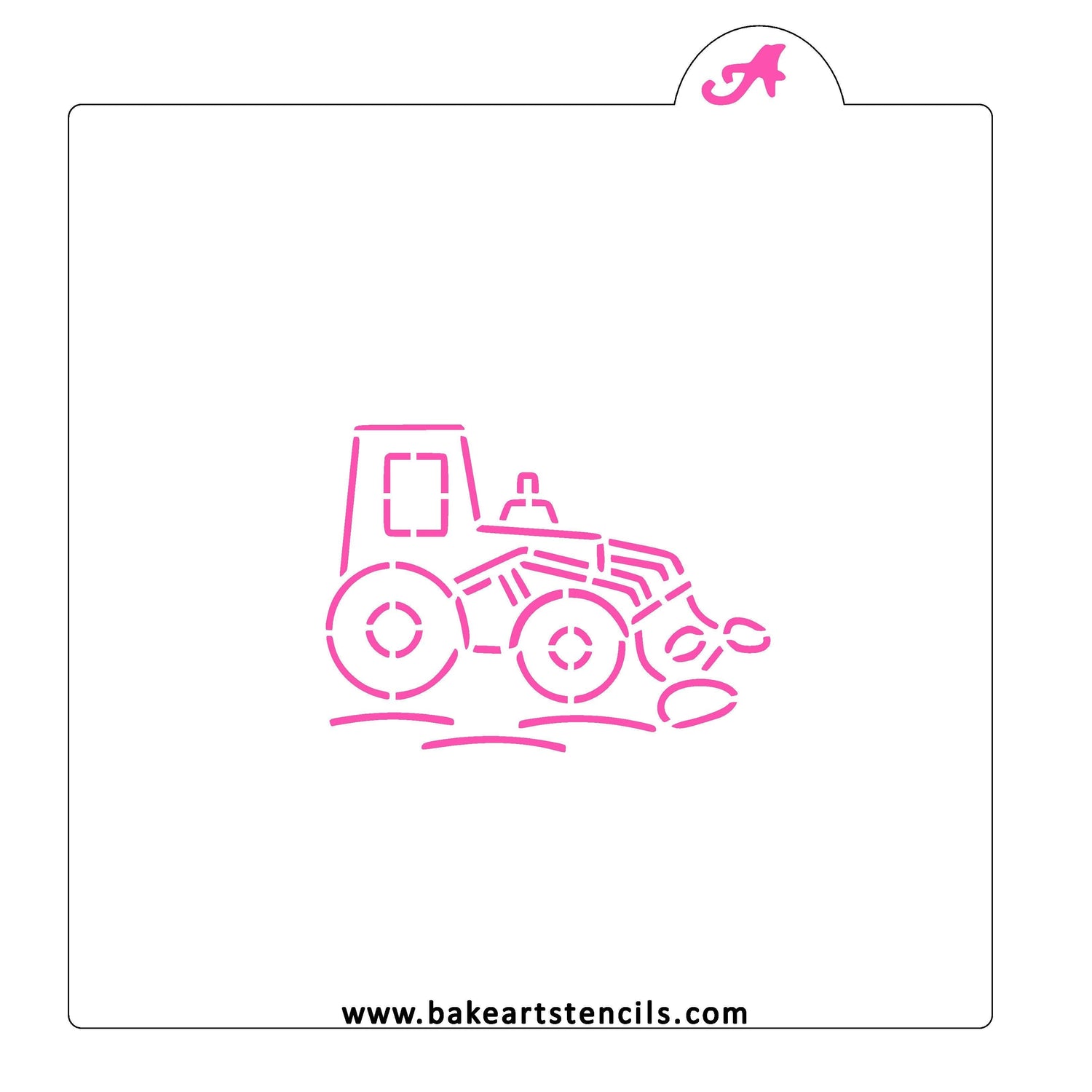 Bulldozer Truck PYO Cookie Stencil