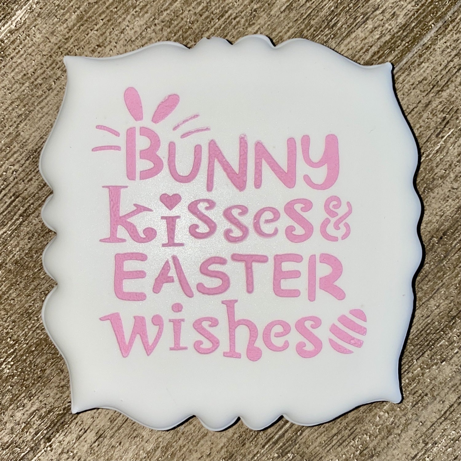 Bunny Kisses Easter Wishes Stencil