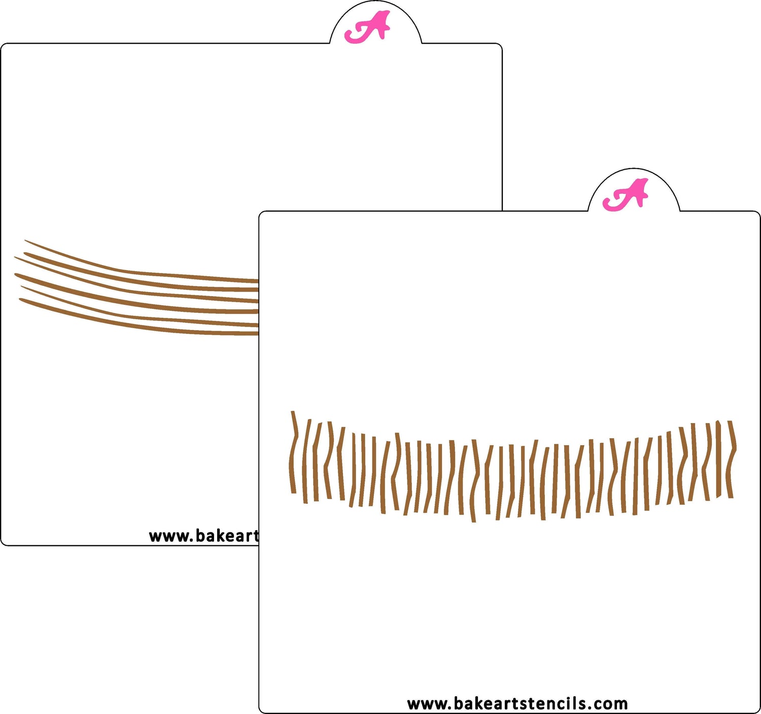 Burlap Ribbon Stencil Set