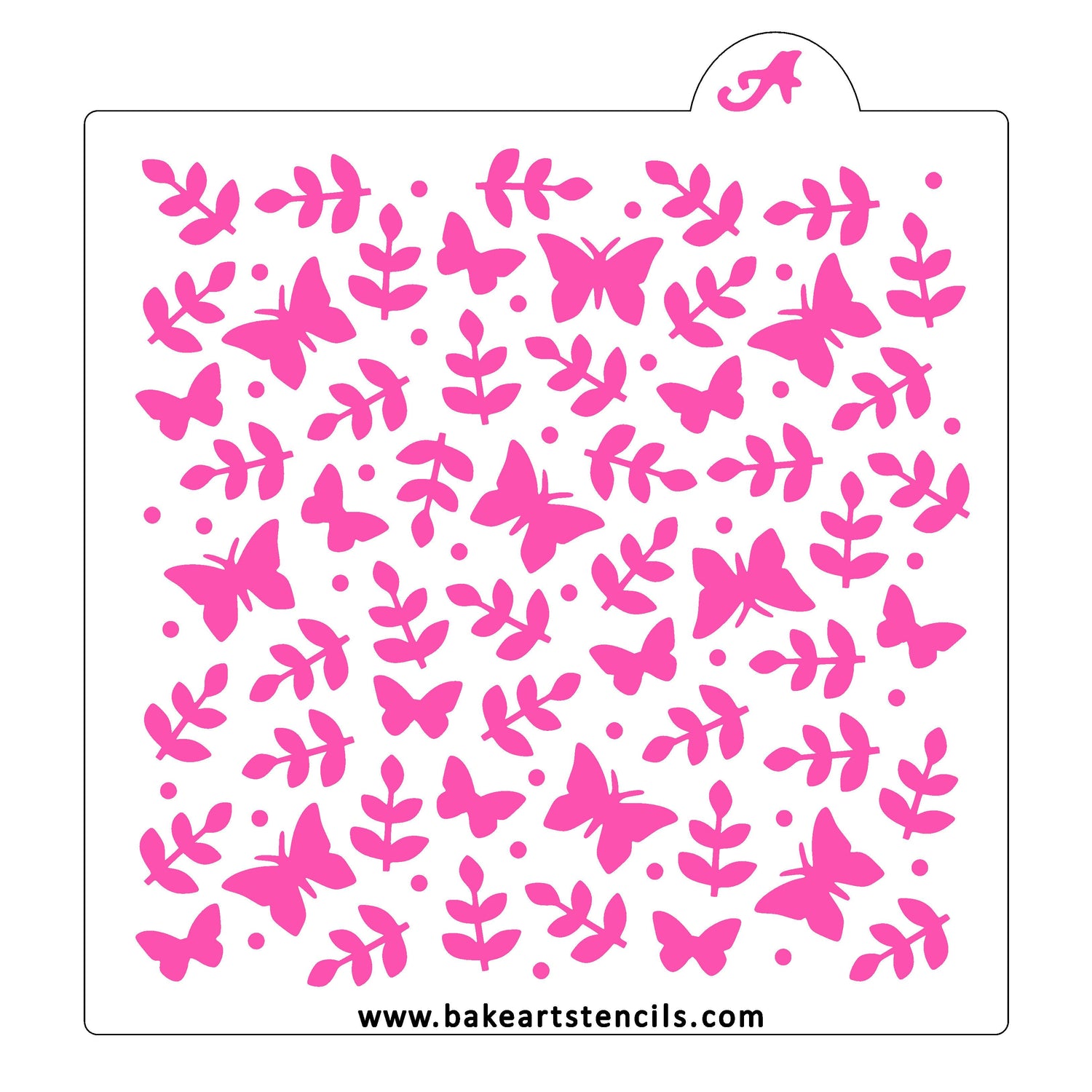 Butterfly Garden Cookie Stencil