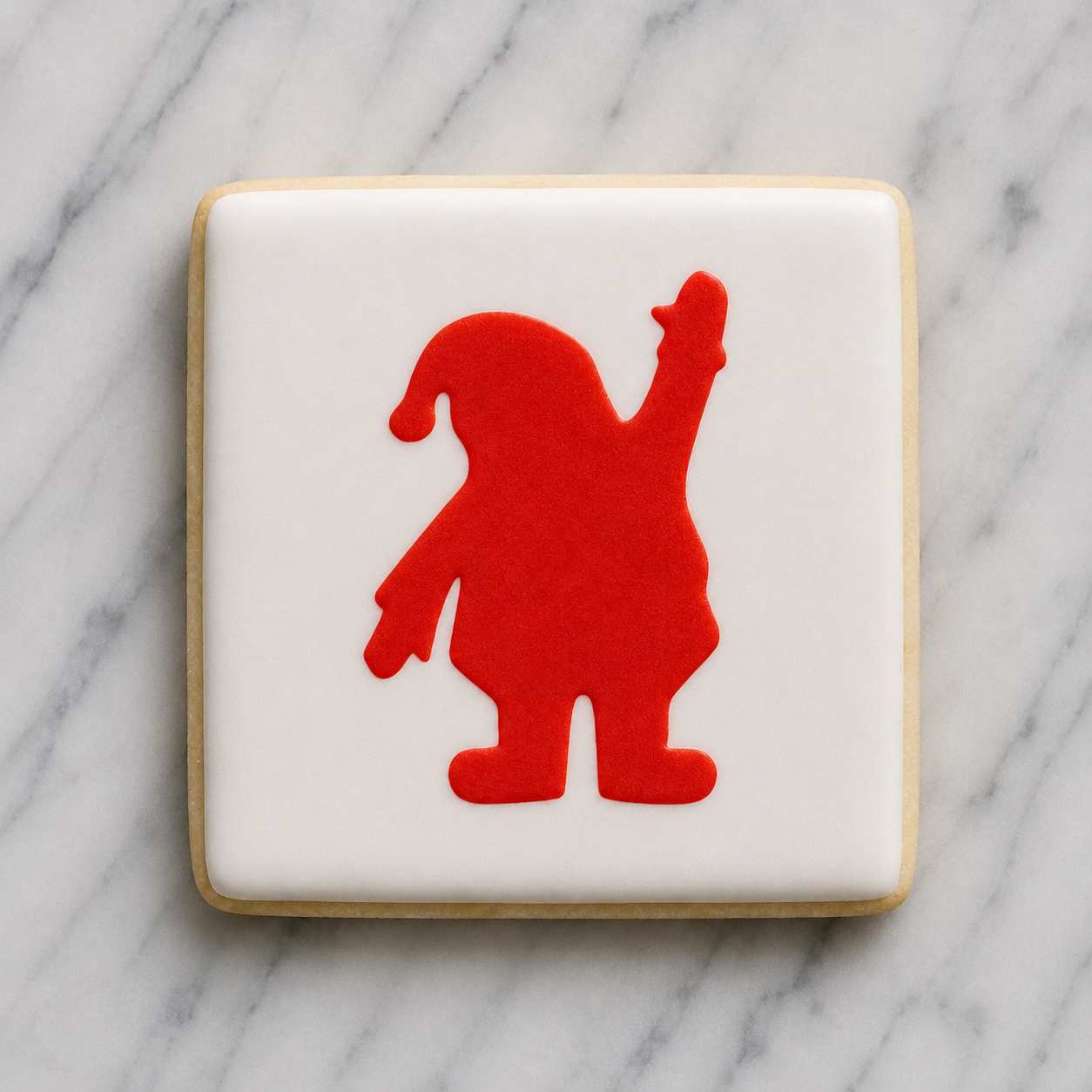 Waving Santa Cookie Stencil