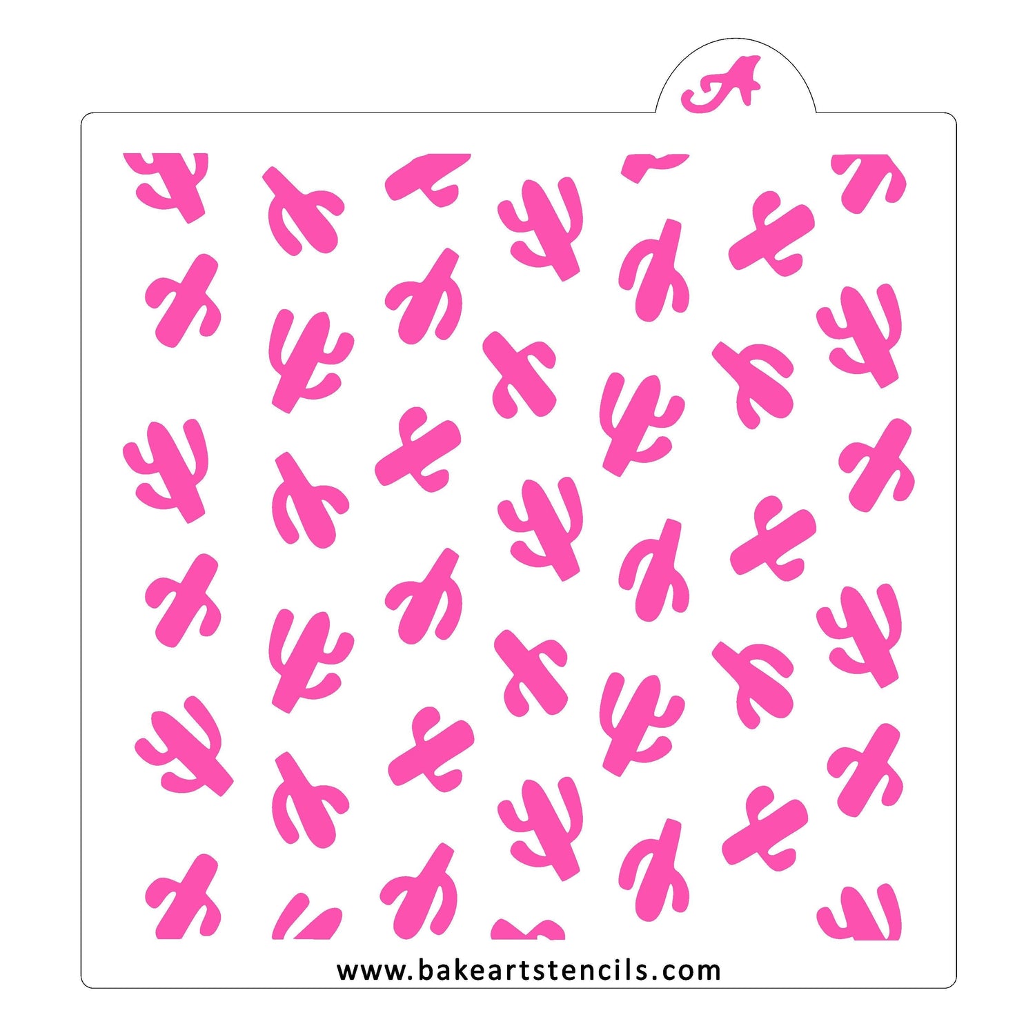 Cactus Pattern Stencil