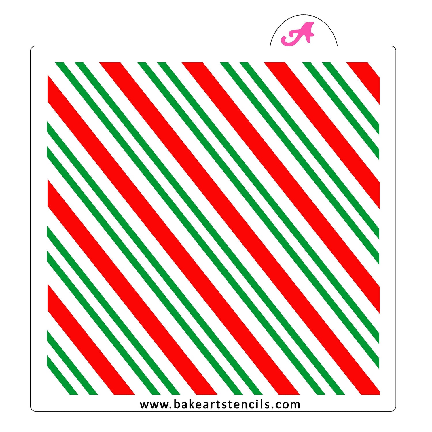 Candy Cane Stripes Stencil Set