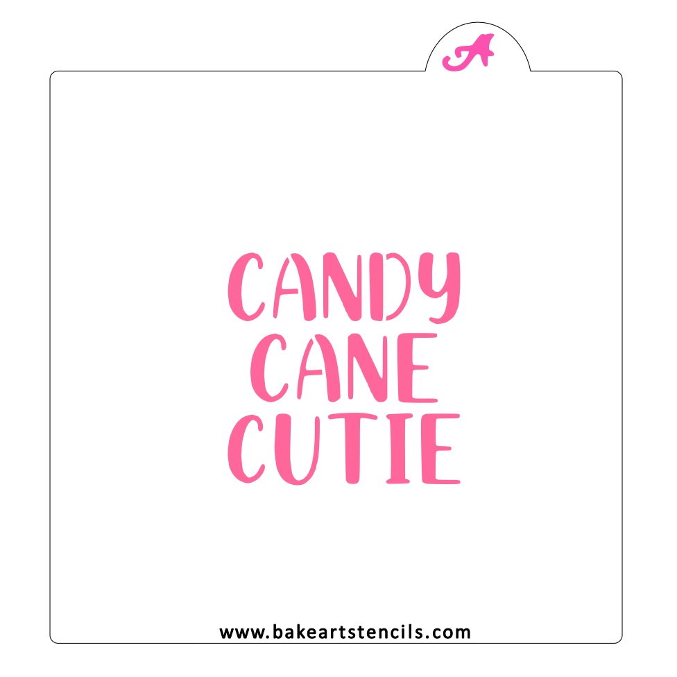 Candy Cane Cutie Stencil