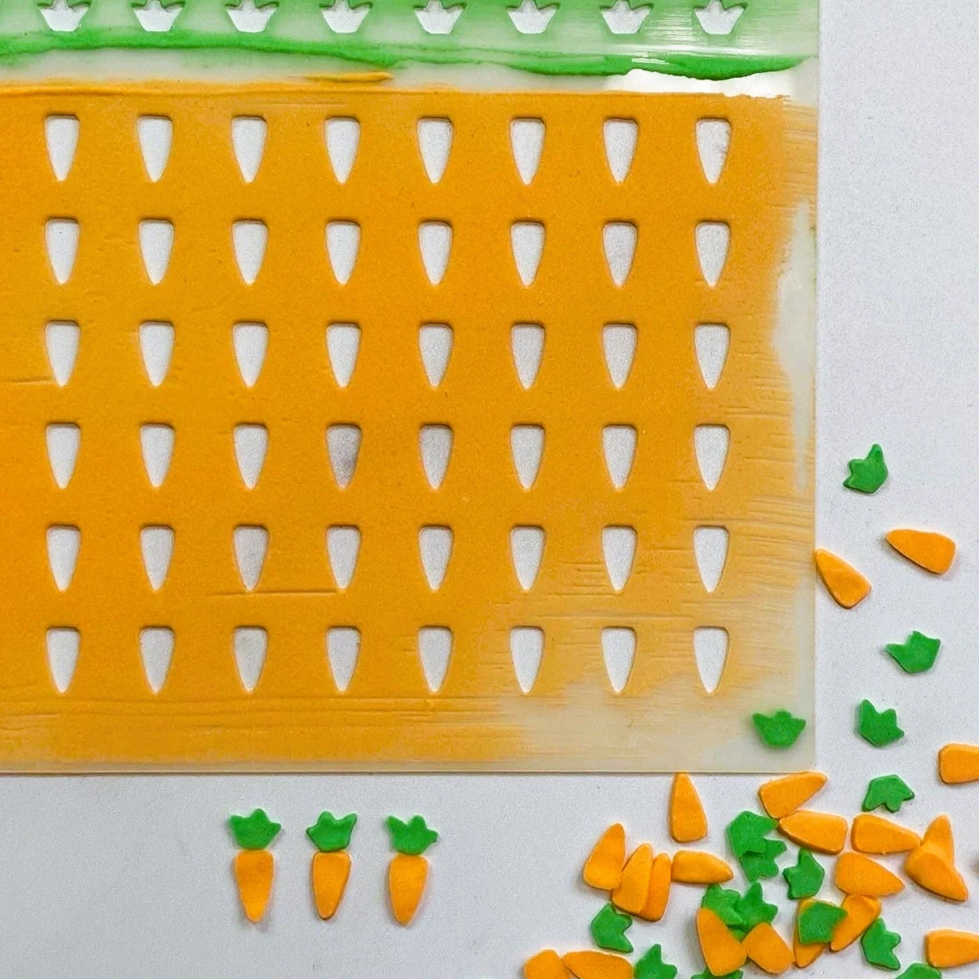 Carrot Sprinkles Stencil