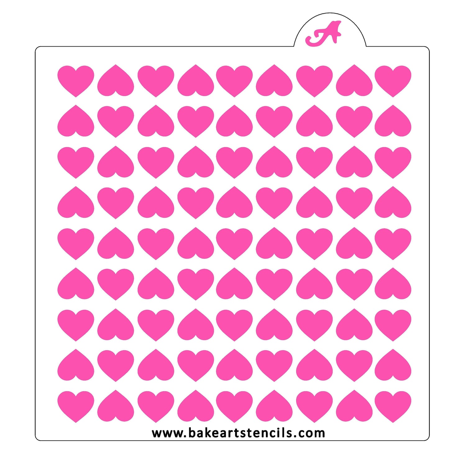 Change of Hearts Pattern Stencil