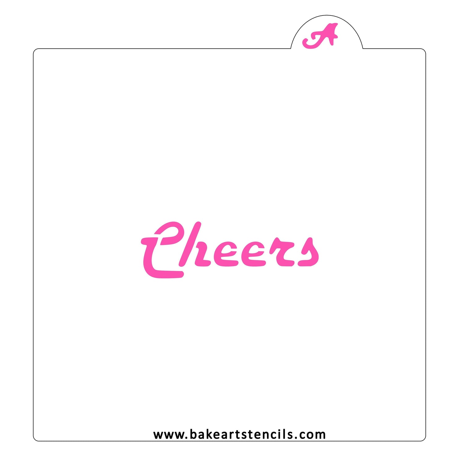Cheers Cookie Stencil