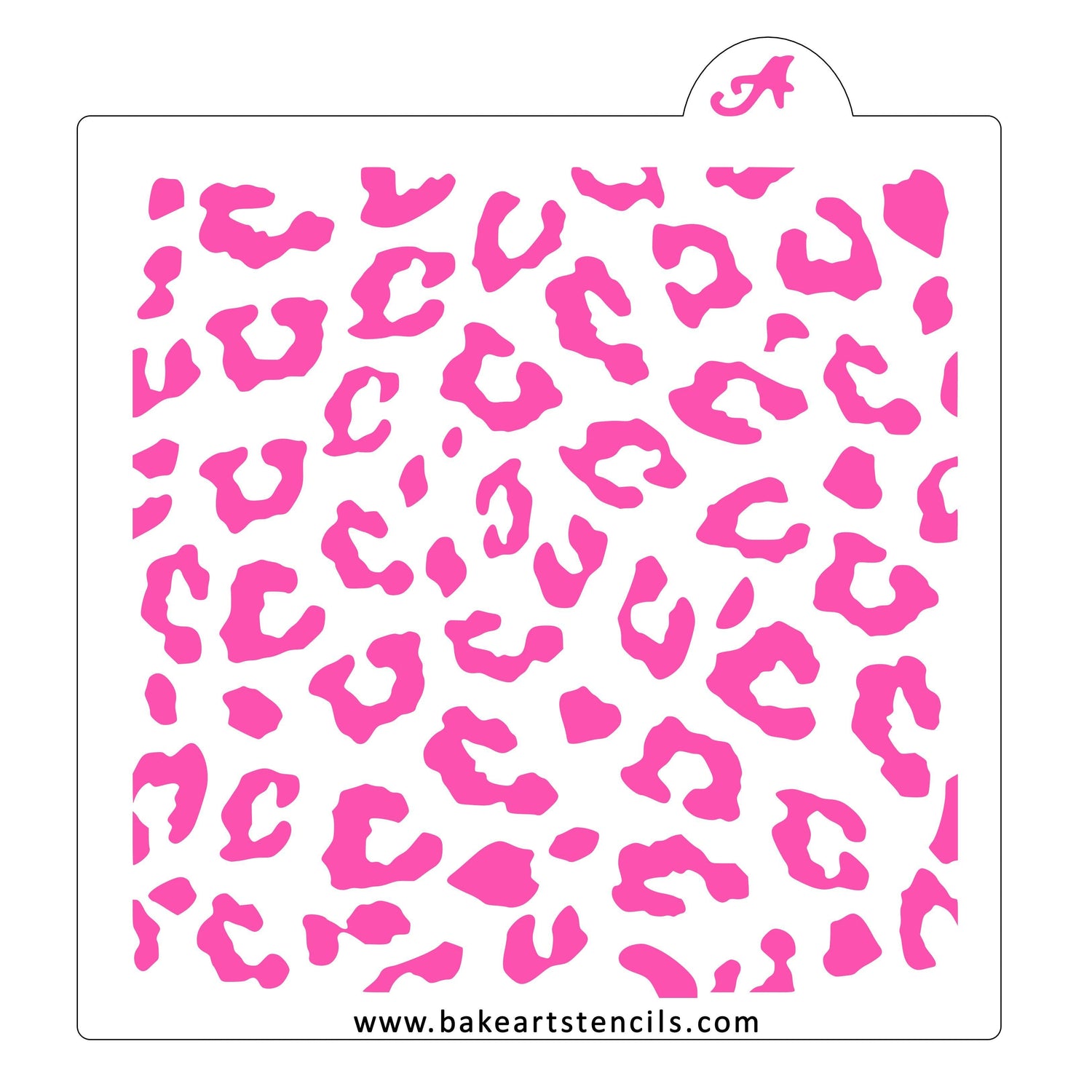 Cheetah Print Pattern Cookie Stencil