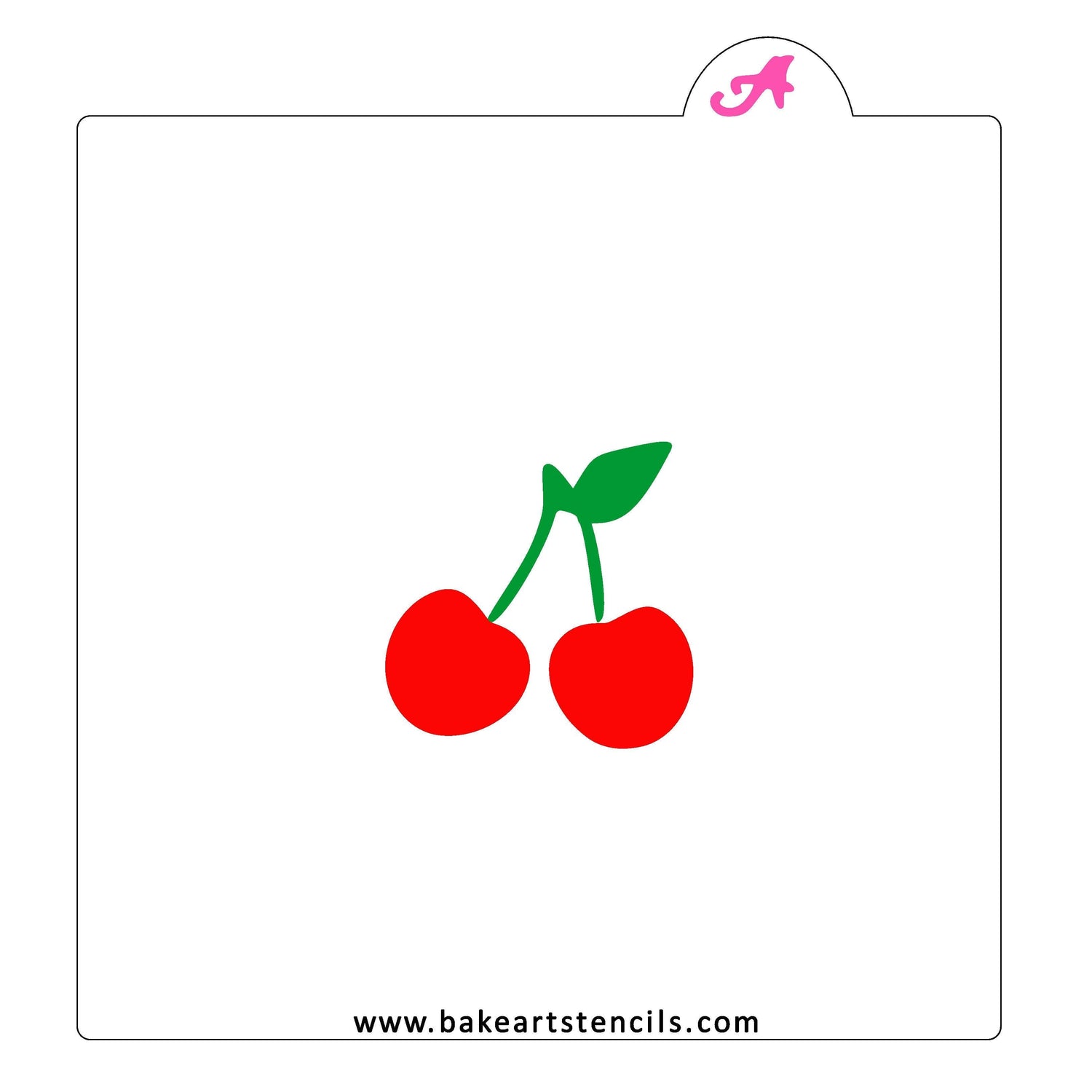 Cherries Cookie Stencil