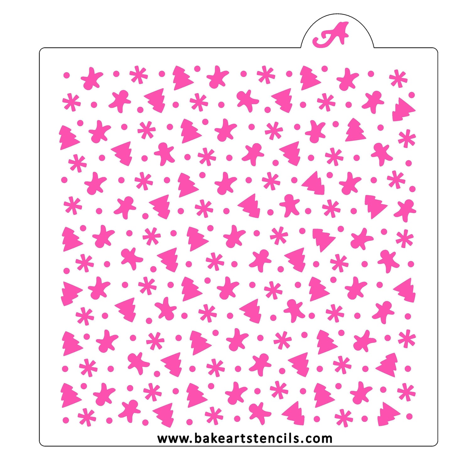 Christmas Confetti Cookie Stencil