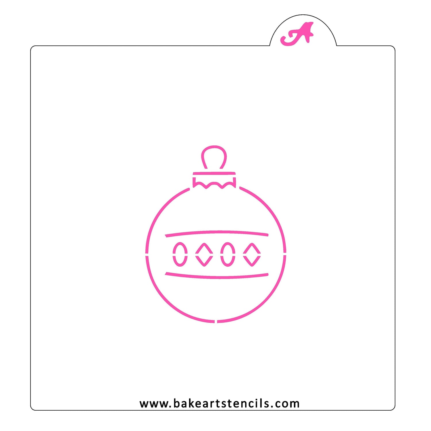 Christmas Ornament PYO Cookie Stencil