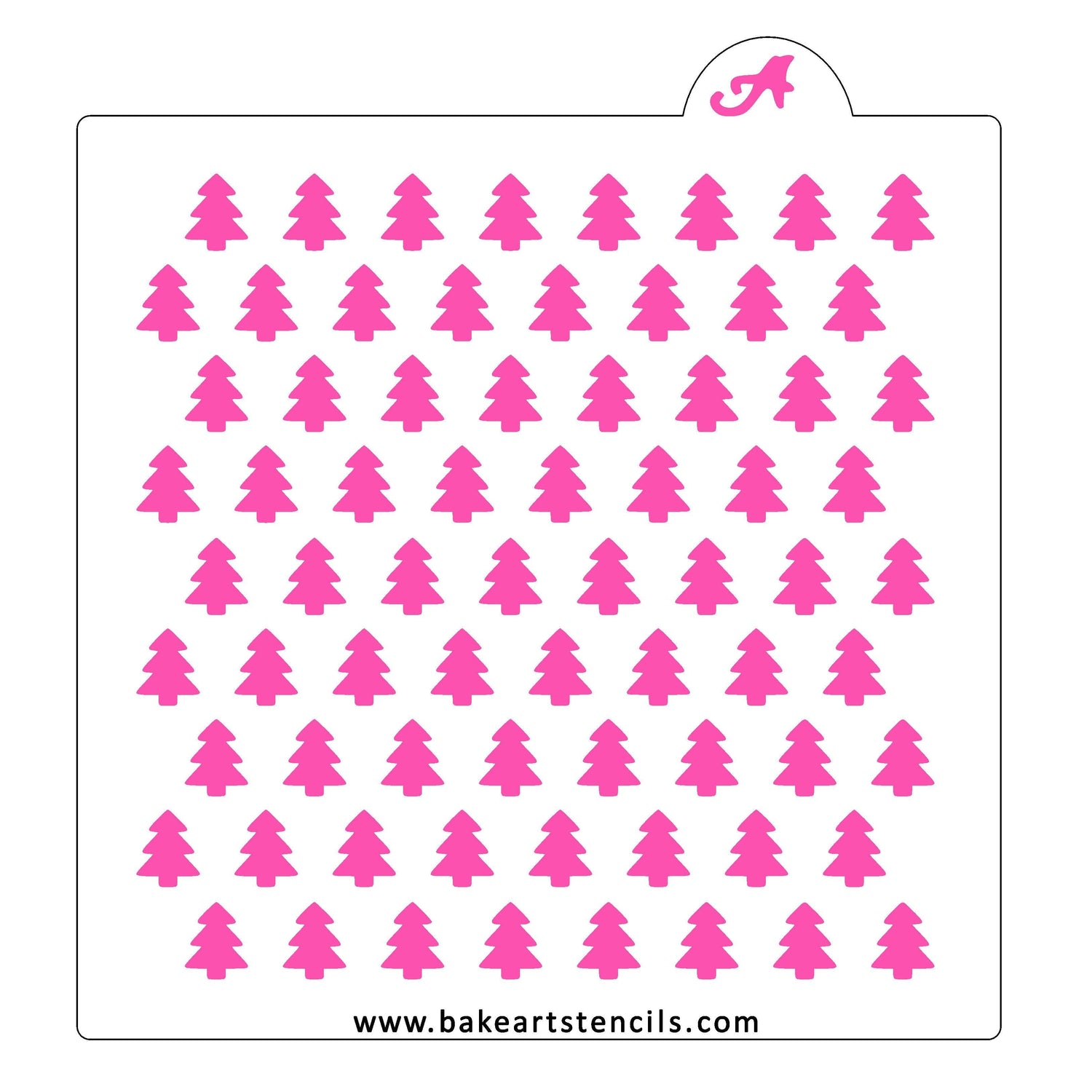 Christmas Tree Pattern Stencil