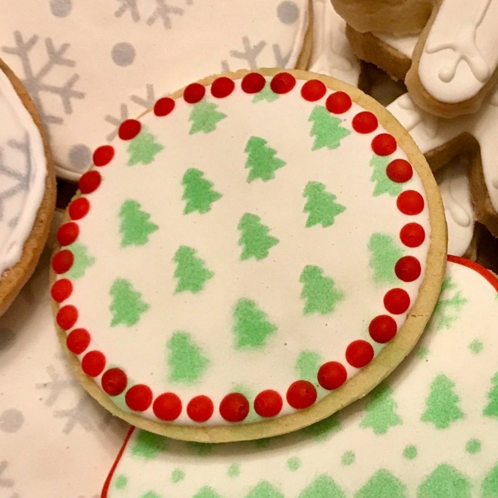 Christmas Tree Pattern Stencil