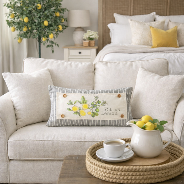 PANEL + RECIPE: RECTANGLE Summer, Lemonade Stand, Sweet, Summertime; CITRUS LEMON