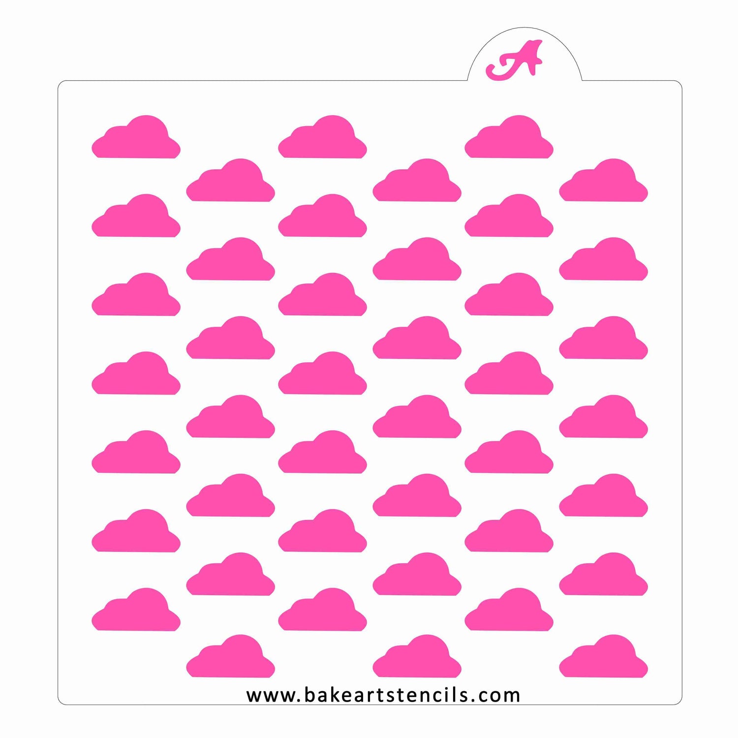Puffy Clouds Cookie Stencil