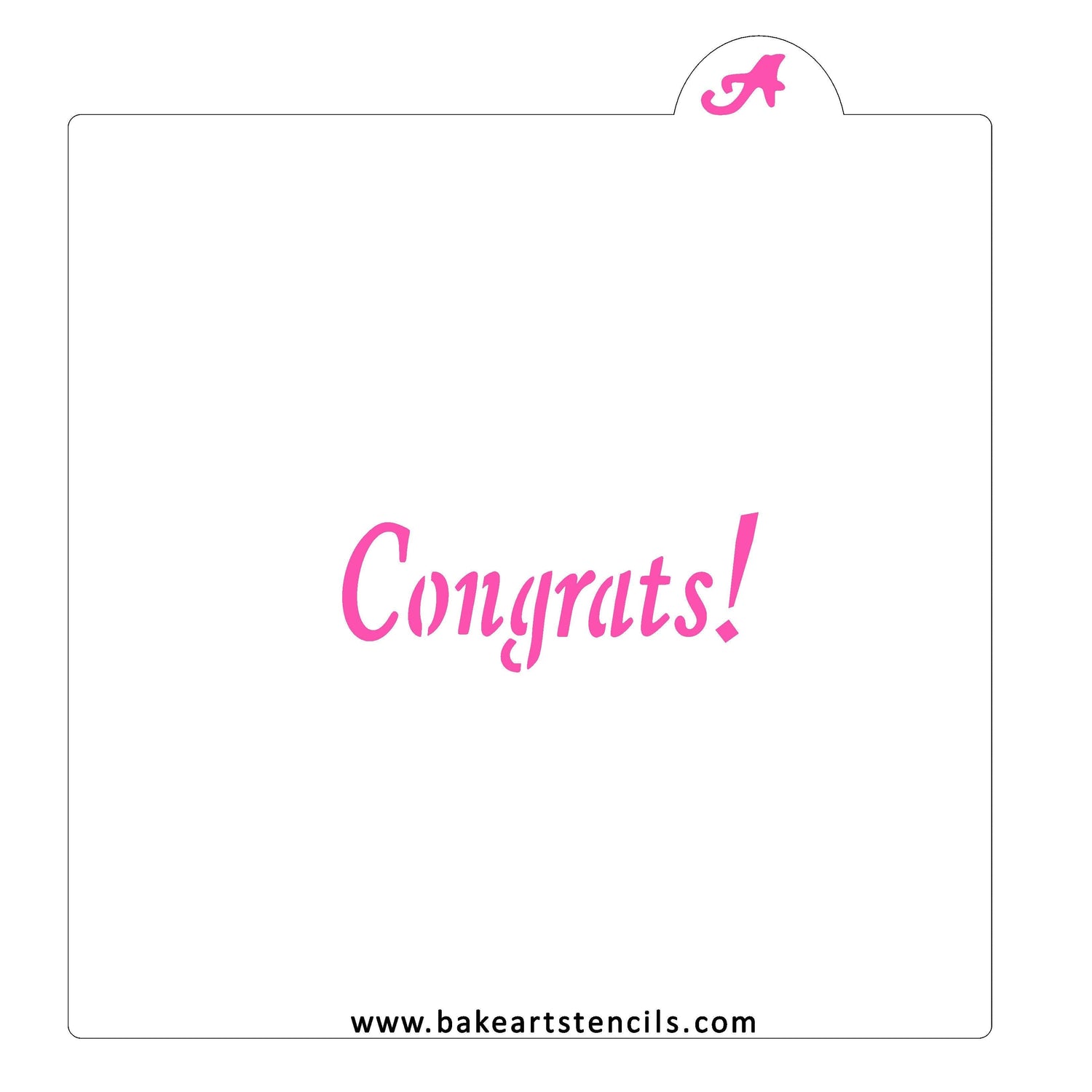 Congrats Cookie Stencil