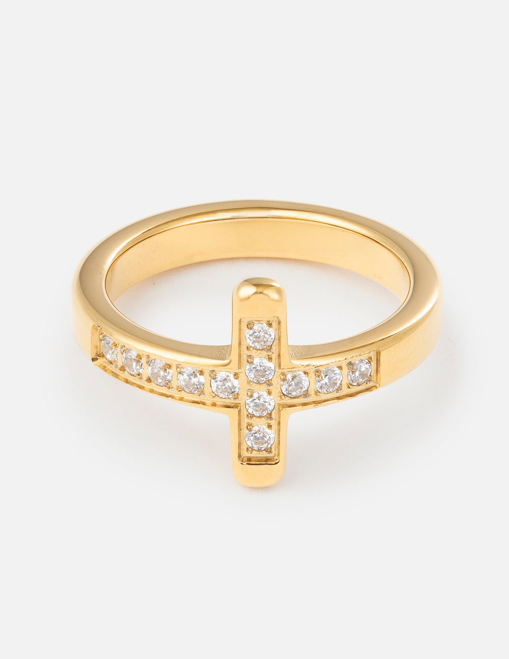 Cross Eternity Gem Ring Set