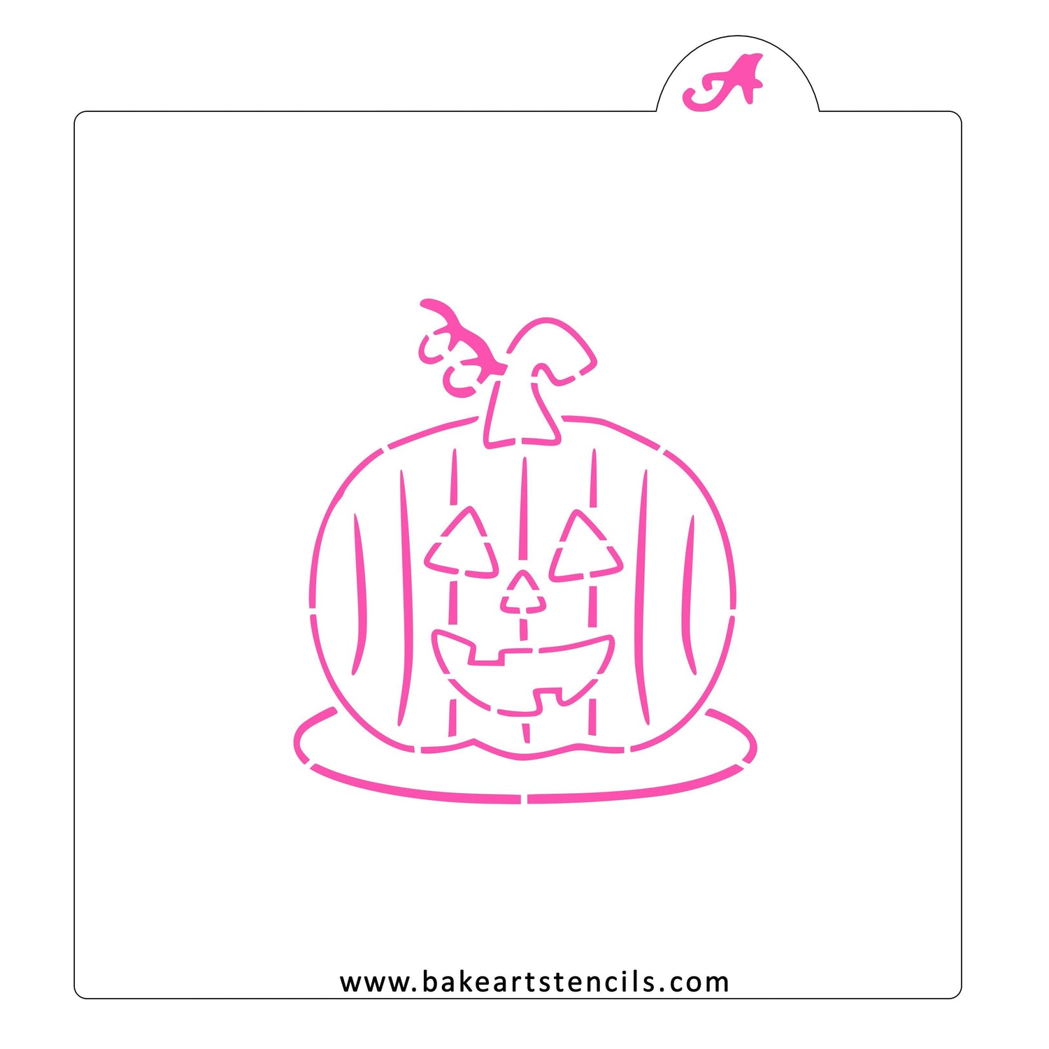 Cute Pumpkin PYO Cookie Stencil