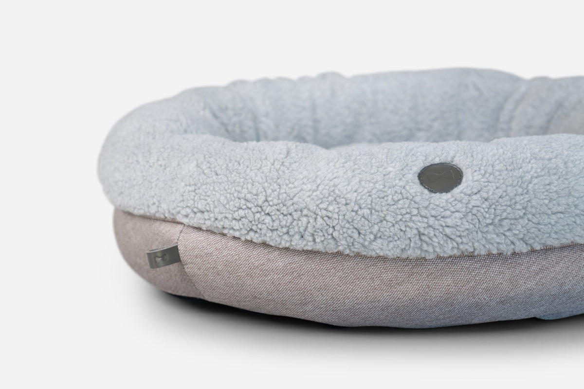 Chester & Lee | Furry Gray Donut Dog Bed by Chester & Lee, product image 9