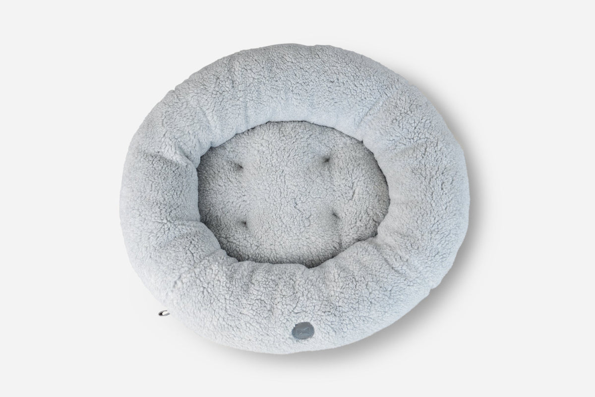 Chester & Lee | Furry Gray Donut Dog Bed by Chester & Lee, product image 8
