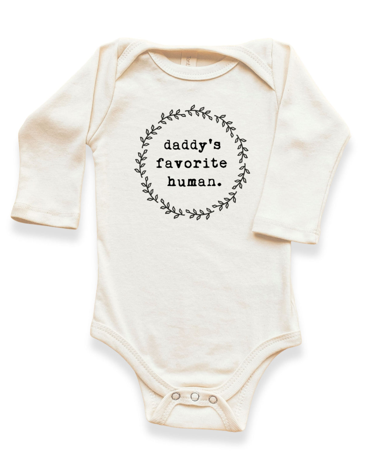 Daddy's Favorite Human Organic Bodysuit Long Sleeve by Tenth & Pine
