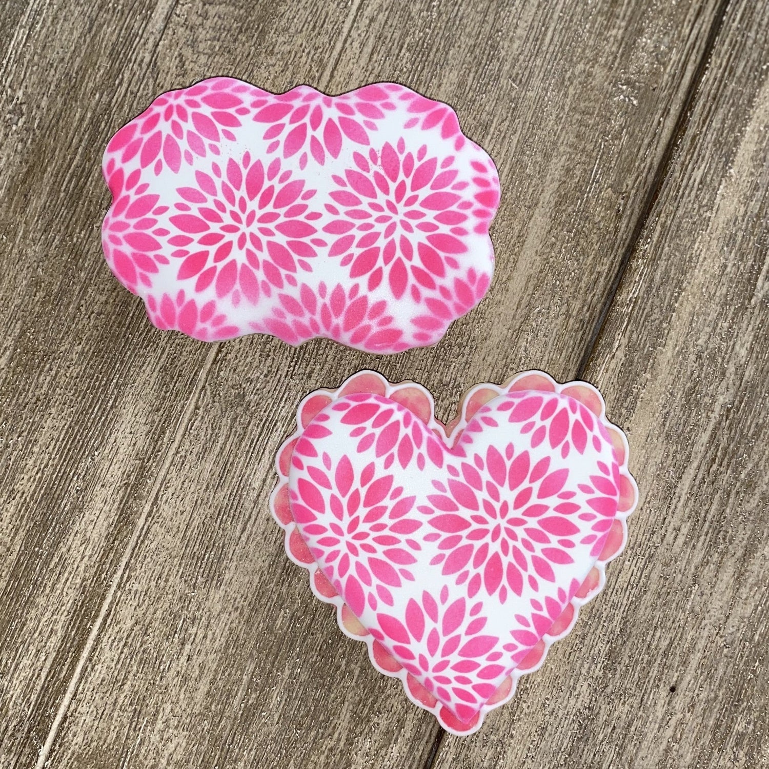 Dahlia Flowers Pattern Stencil