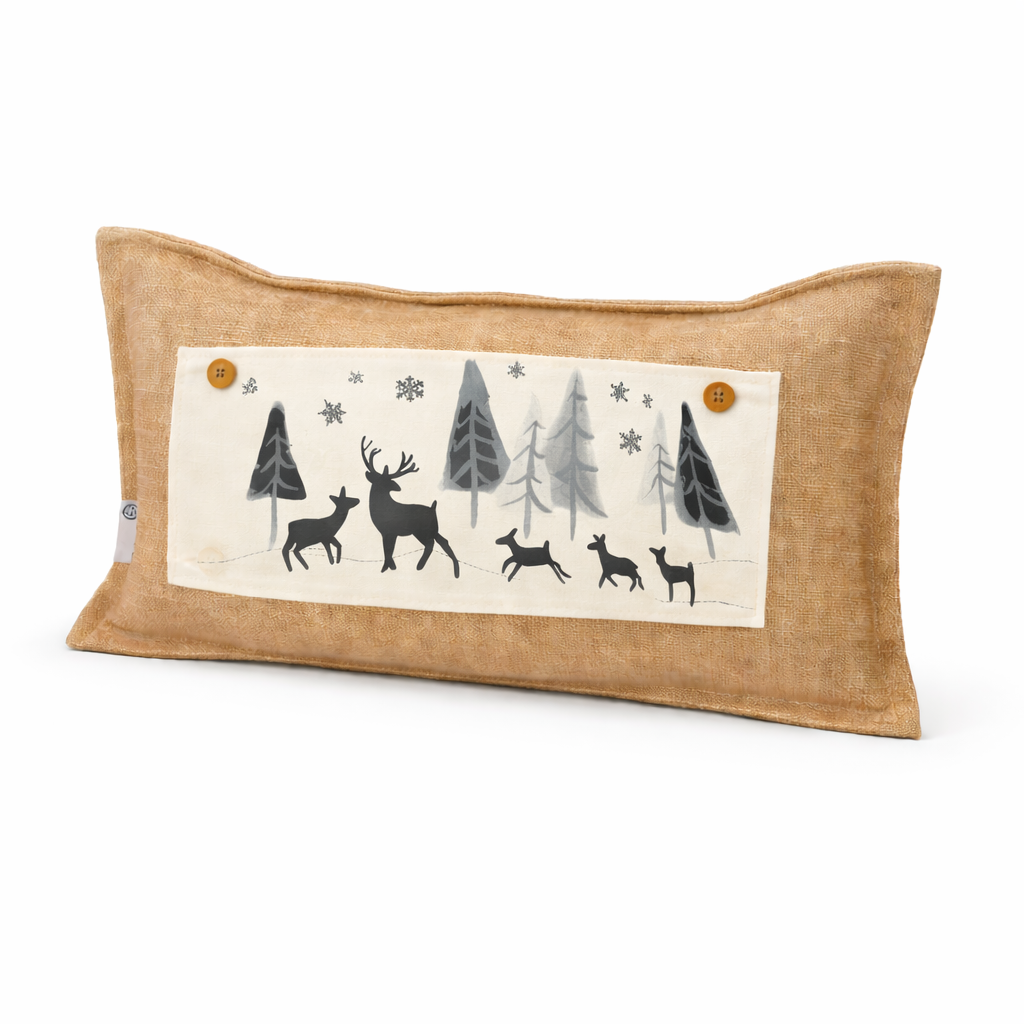 PANEL ONLY:
RECTANGLE Seasonal Panel: Winter January Decor Peace Forest Timberland Woodland Backwoods Grove Buck Thicket Tree Silent Night Wandering Wonderland DEER